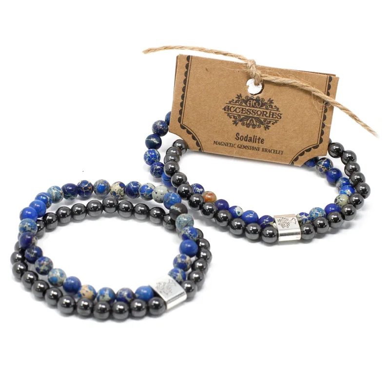 Bracciale con Pietra Naturale Magnetica - Sodalite — foto 4