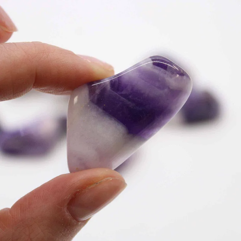 Pack of 24 Tumble Stone Amethyst Banded M — foto 4