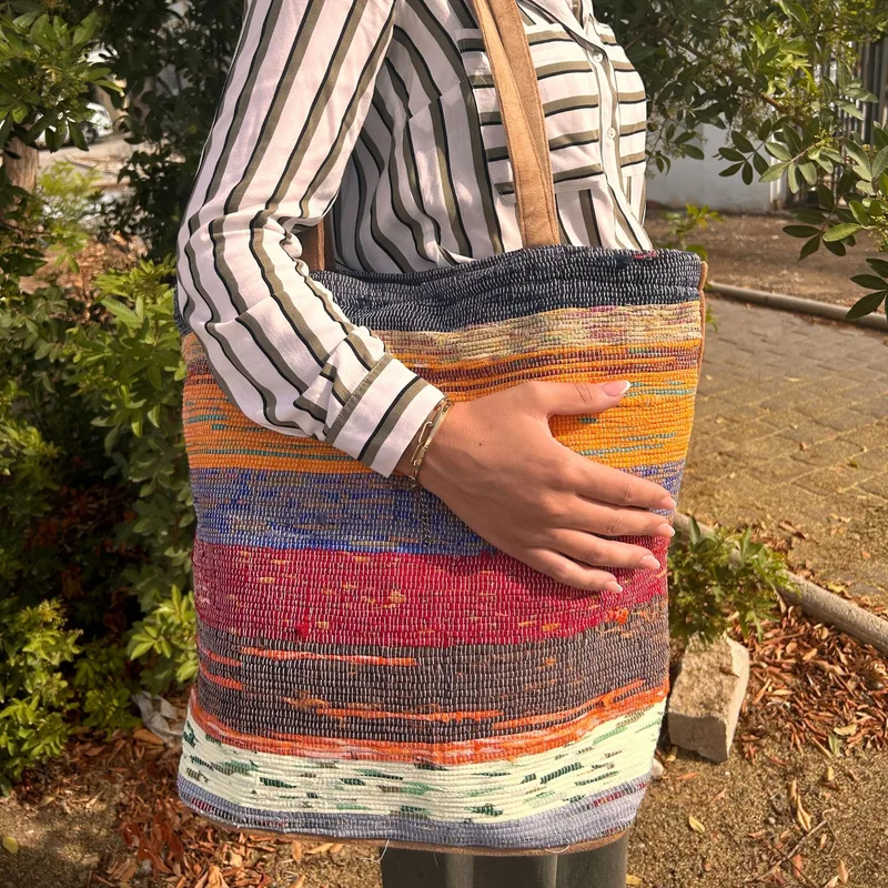 Recycled Big Rug Bag Shades of Mushrooms — foto 2