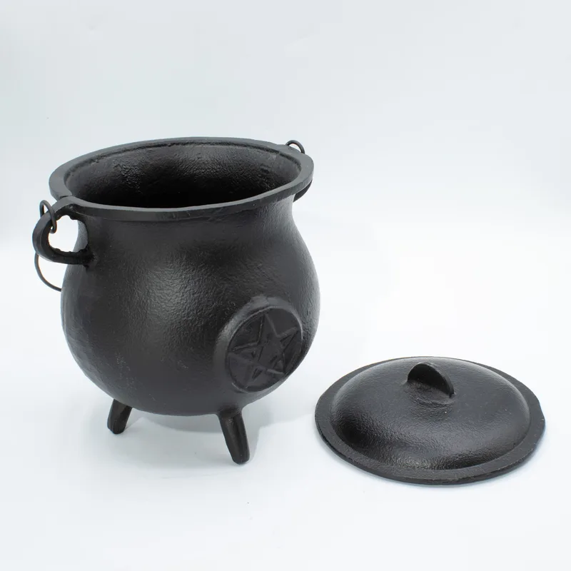 Extra Huge Cast Iron Cauldron with Pentagon 23x18cm — foto 2