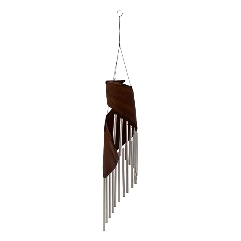 Coconut Leaf Wind Chimes - Chocolate — foto 4
