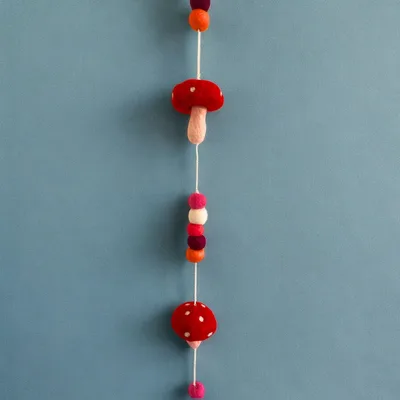 Felt Wall Hanging Redtop Mushrooms — foto 4