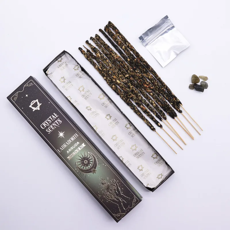 Labradorite Crystal Scents Smudge Incenso - Arruda — foto 5