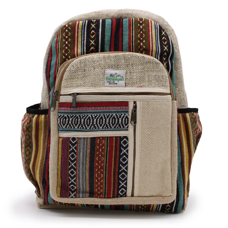 Zaino in Canapa Grande - Design Zip Diritto