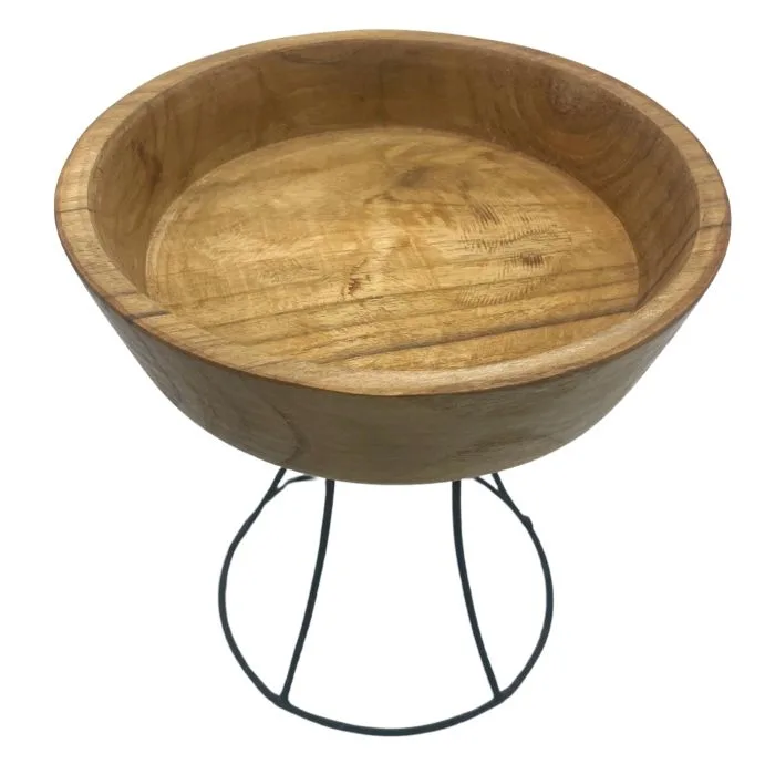 Elevated Teak Bowl 20cm Medium Tray