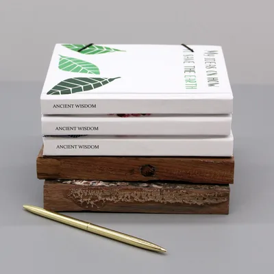 Small Notebook with strap Leaves on the same Albero — foto 4