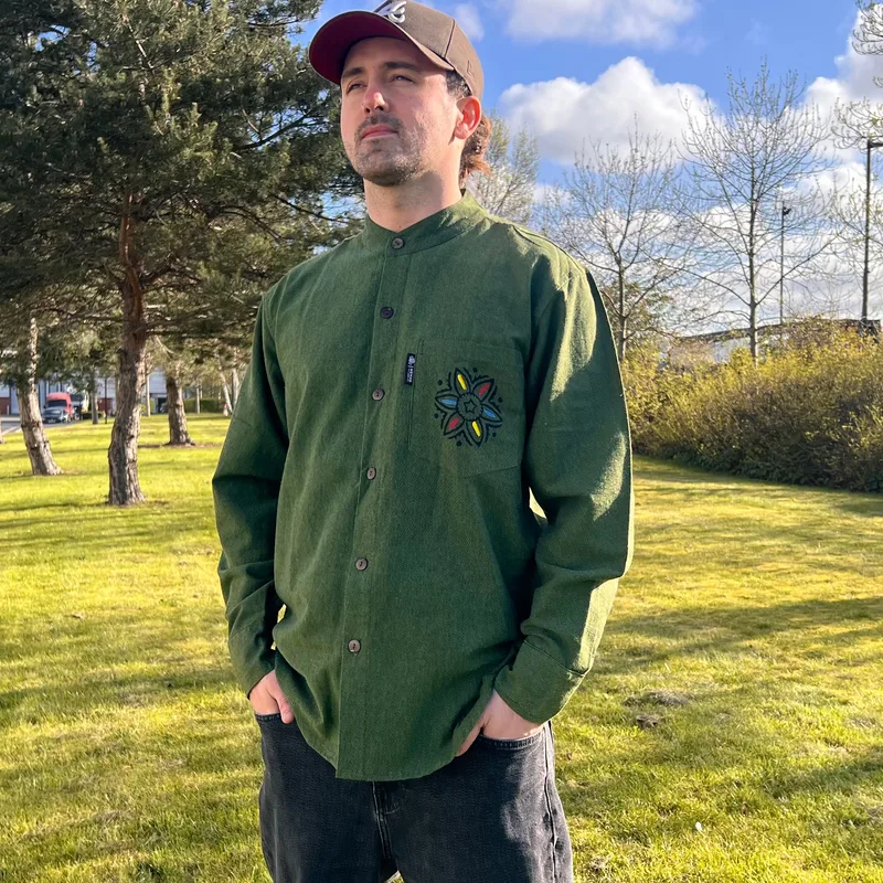 Nomad Sari Kathmandu Shirt Forest Verde Large — foto 2