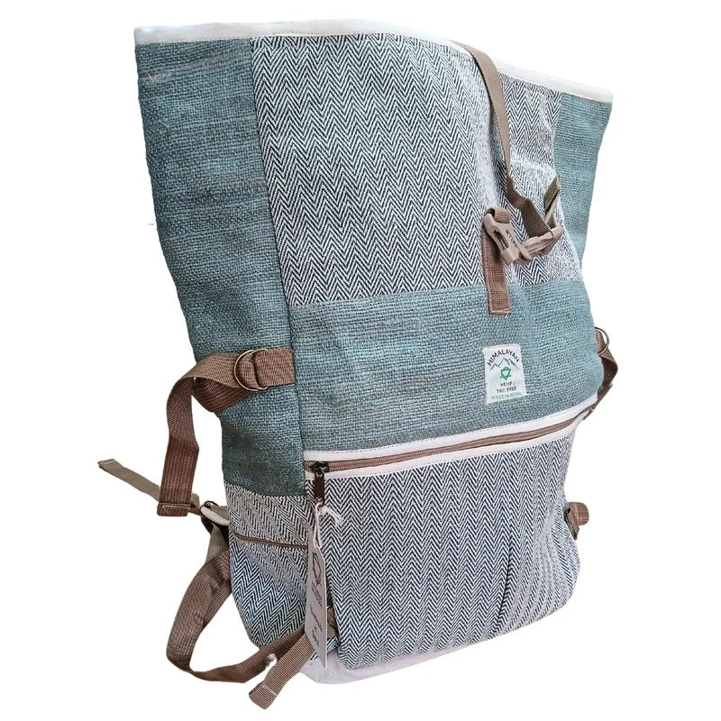Hemp Trekking Rolling Backpack Sage — foto 4