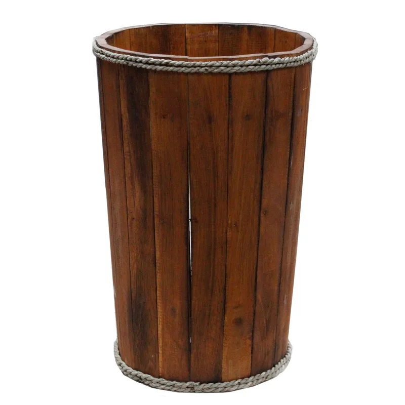 Lrg Nautical Display Tub Brown 45x32cm