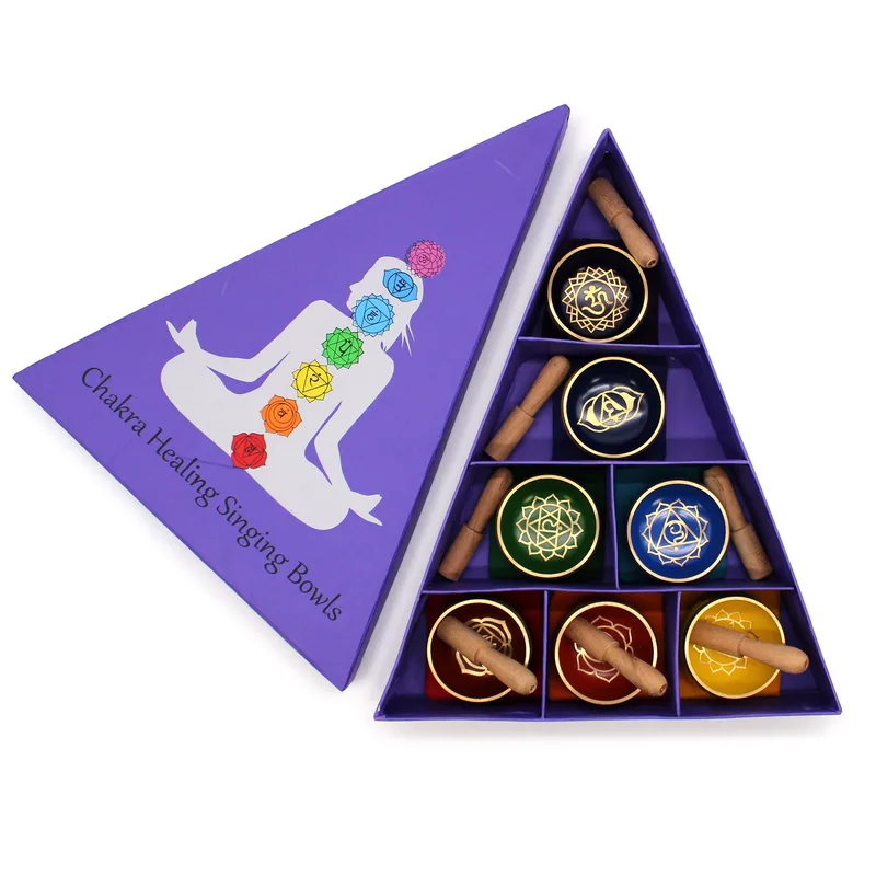 Chakra Pyramid Singing Bowl Gift Set — foto 1