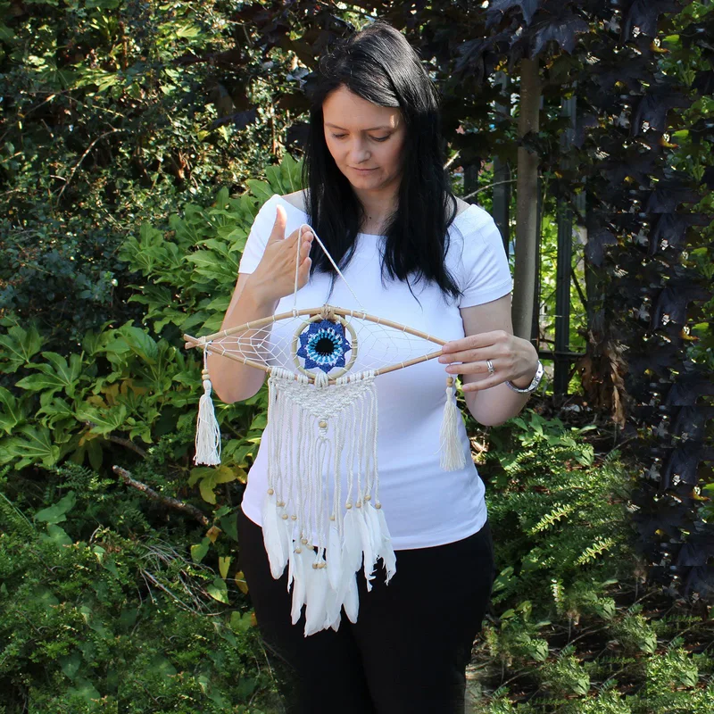 Protection Dream Cather Sm Macrame Eye Assorted Colours — foto 5