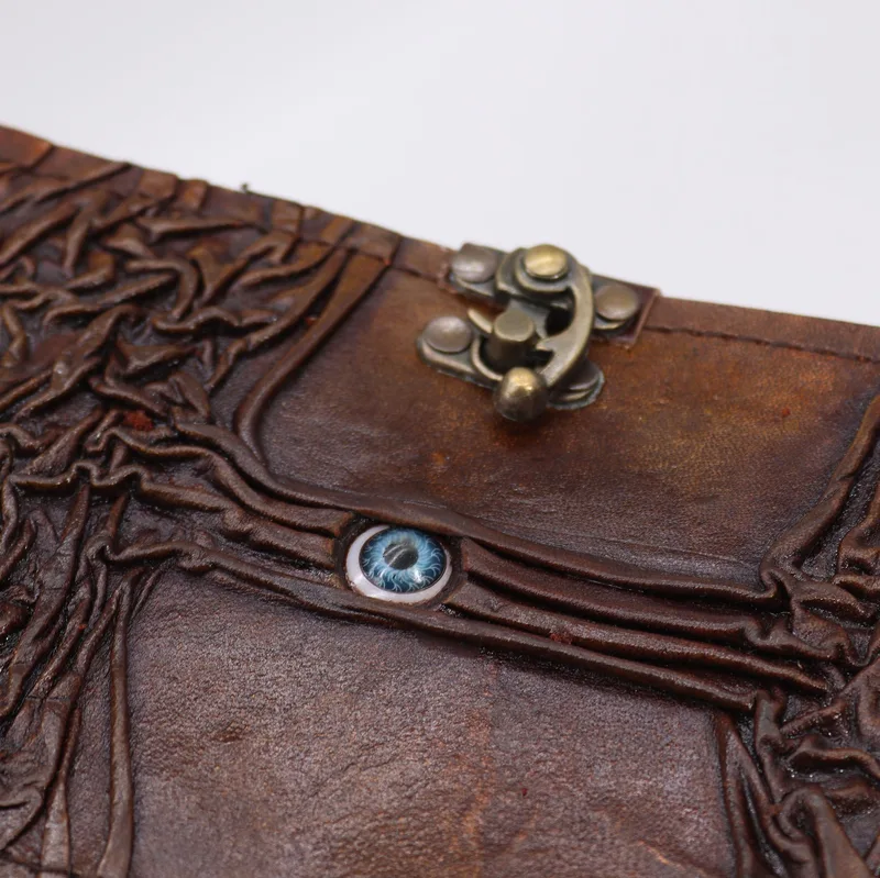 Nero Tan Book Evil Eye Decor 160 Deckle Edges Pages 17x12.5cm — foto 1