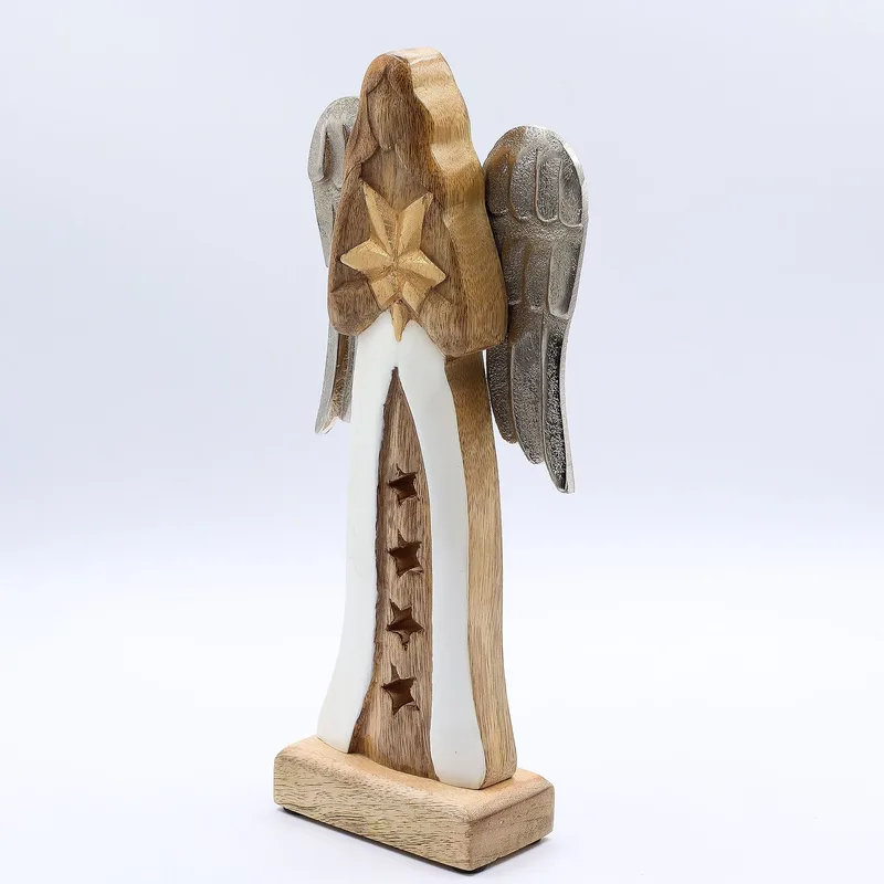 Large Mango Legno Star Angel Metal Wings & Enamel Detail — foto 2