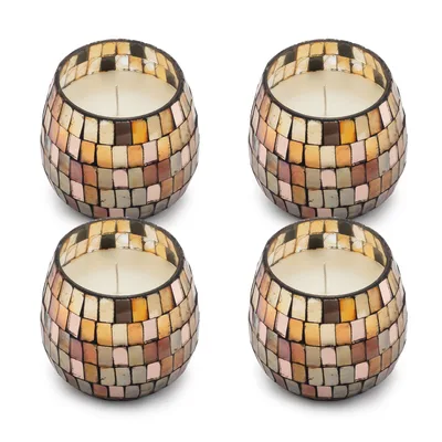 Small Glass Jar Candele - Ambra Mosaic — foto 3