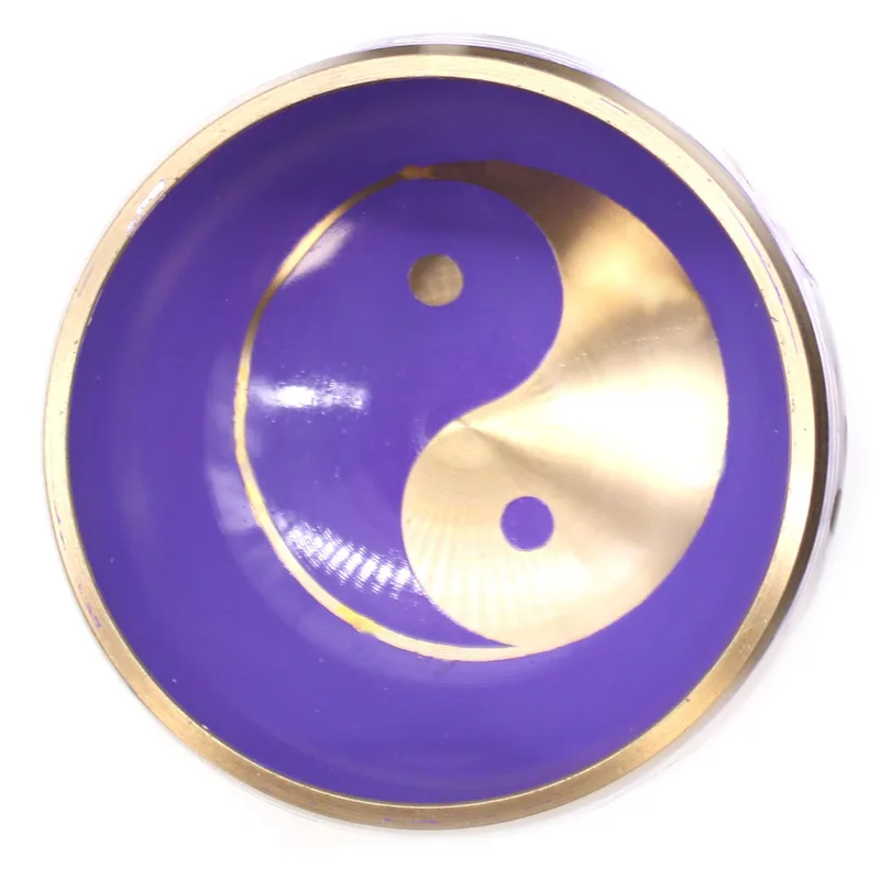 Yin & Yang Singing Bowl Set- White/Purple 10.7cm — foto 6