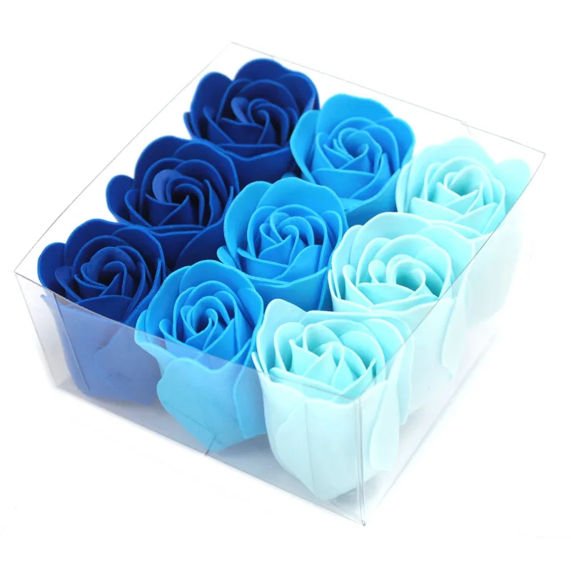 Set di 9 Saponi Fiori – Rose Blu per Matrimonio — foto 1