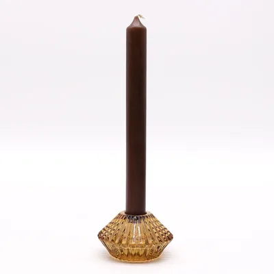 Set of 2 Fiore Flip Dinner Candela / Tealight Porta - Antique Ambra — foto 5
