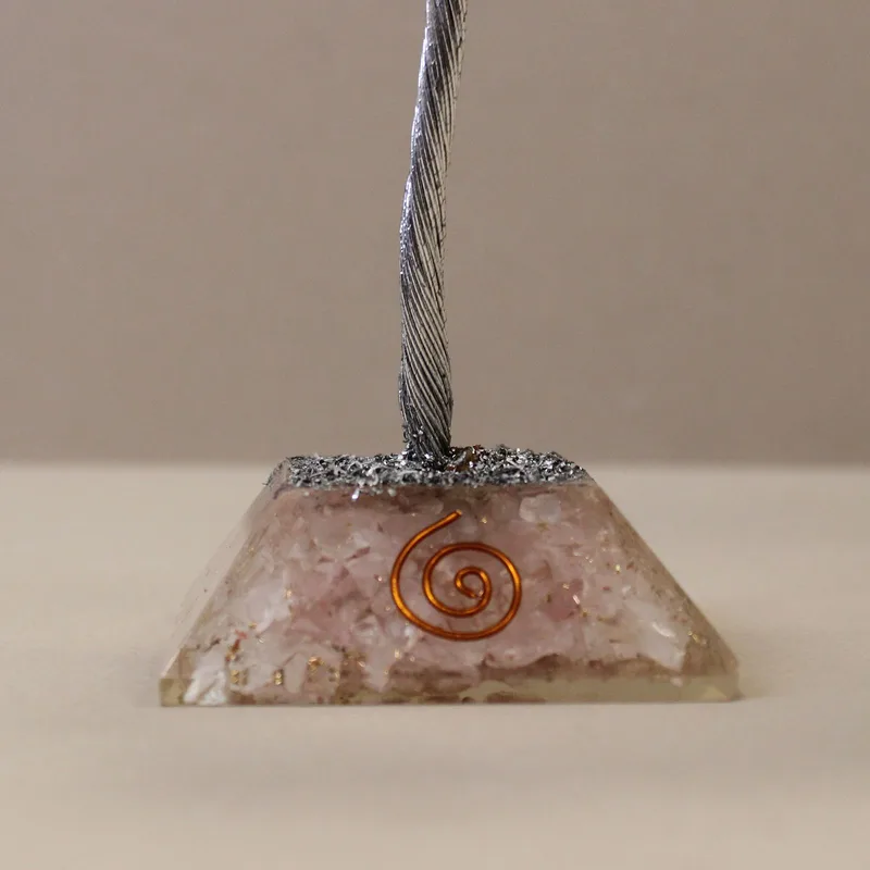 Gemstone Albero with Organite Base 160 Stone Rosa Quartz — foto 1