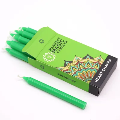 Manifest Magic Candele (pack of 12) - Verde - Heart Chakra — foto 1