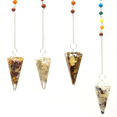 Orgonite Power Chakra Pendulum - Hamsa — foto 1