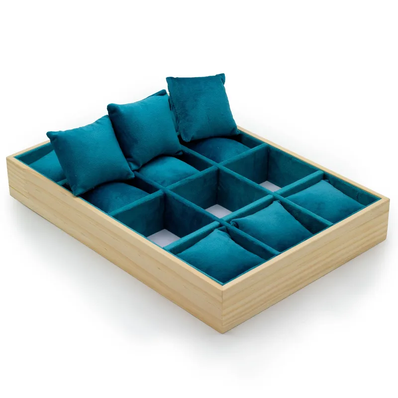 Twelve Compartment & Cushion Display Tray 35x24cm — foto 1