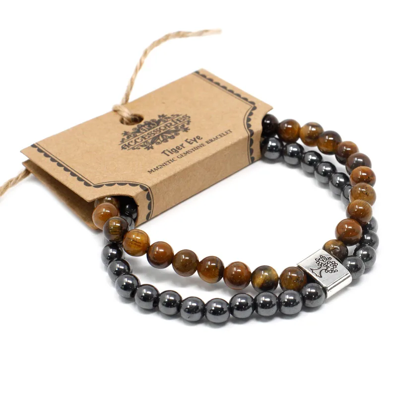 Bracciale con Pietra Naturale Magnetica - Occhio di Tigre — foto 2