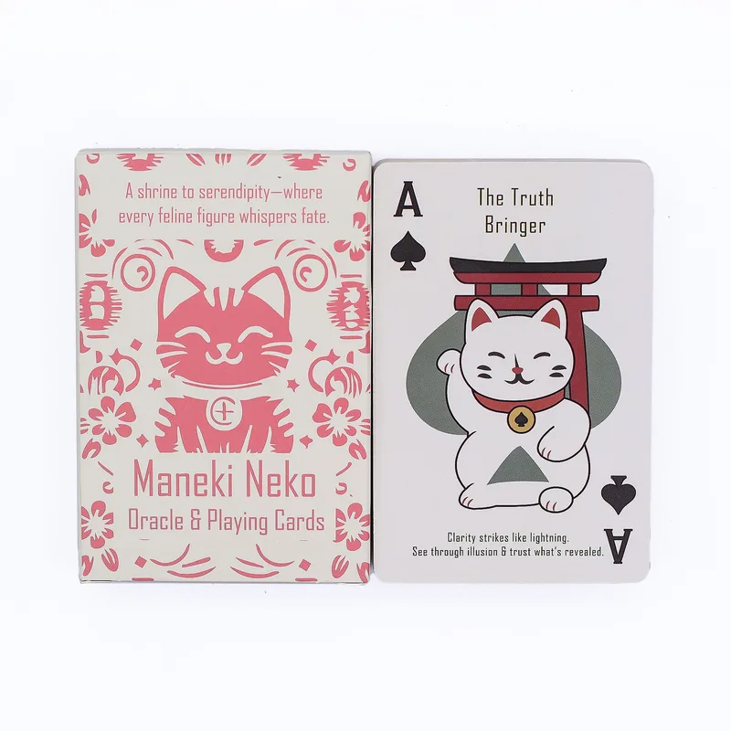 Fortune Cats Playing & Oracle Cards- Maneki Neko Deck — foto 1