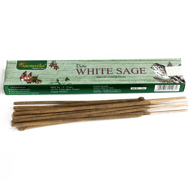 Vedic Incenso Sticks - Bianco Sage — foto 2