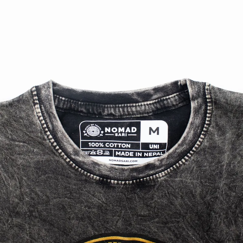 Nomad Sari Stonewashed Cotton T-Shirt Rebel Charcoal Medium — foto 5