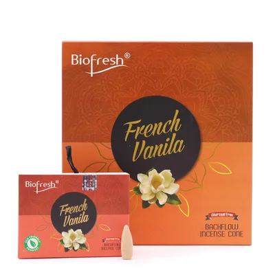 Biofresh Backflow Incenso Cones (40 cones) - French Vaniglia