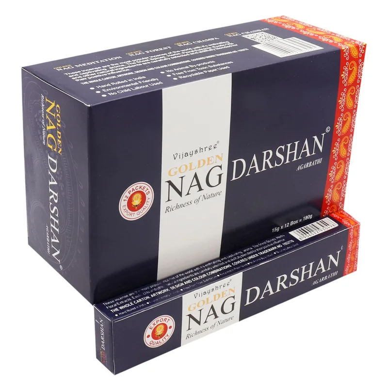 15g Golden Nag - Darshan Incenso — foto 1