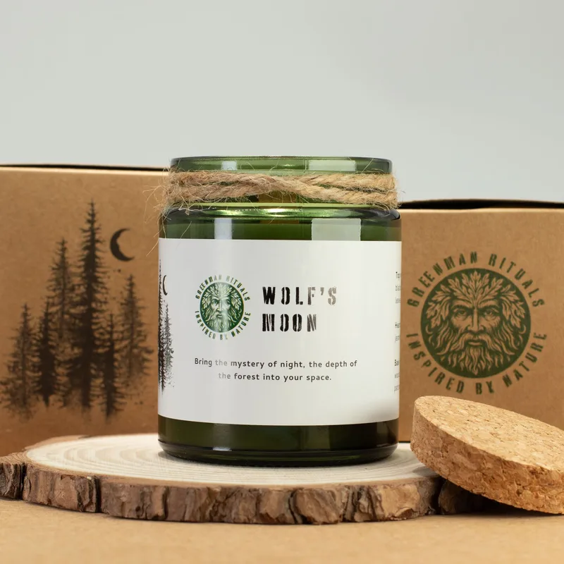 Greenman Woodwick Soy Candela Wolf's Moon — foto 4