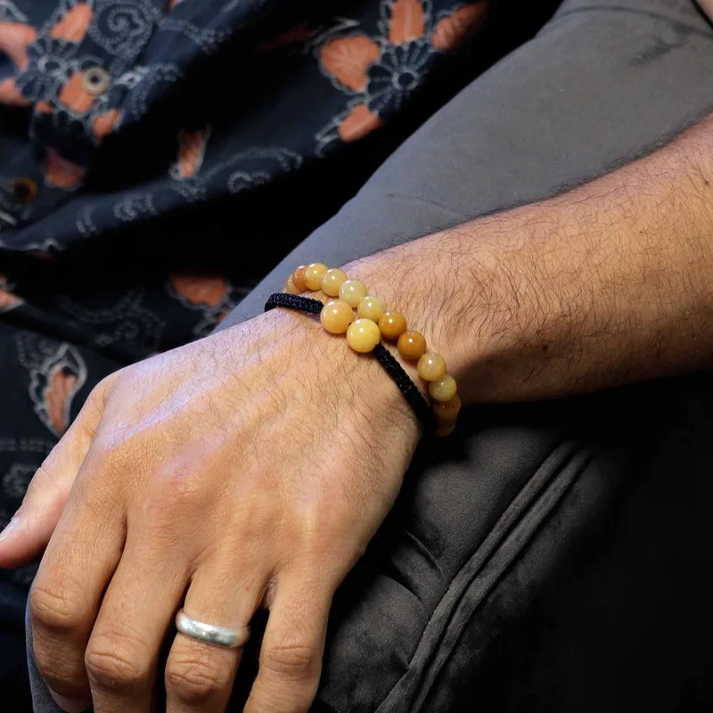 Gemstone Double Power Bracelets- Yellow Aventurine — foto 3