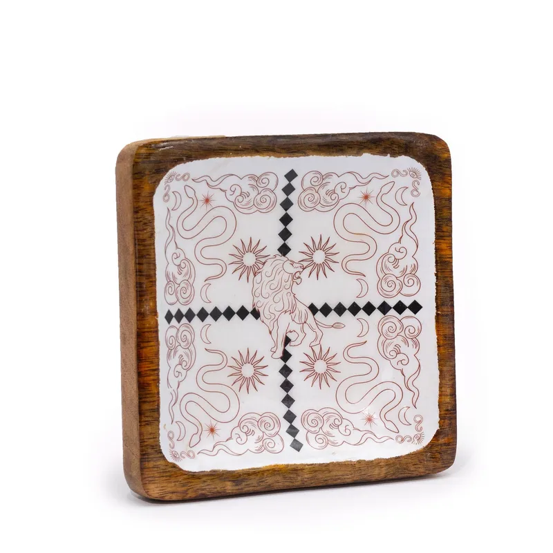 Big Square Trinket Tray 15x15x2.5cm Hop Hare — foto 1