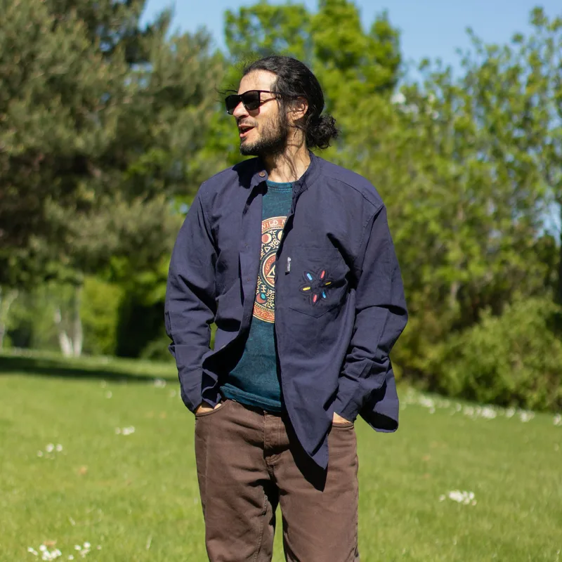 Nomad Sari Kathmandu Shirt Indigo XXL