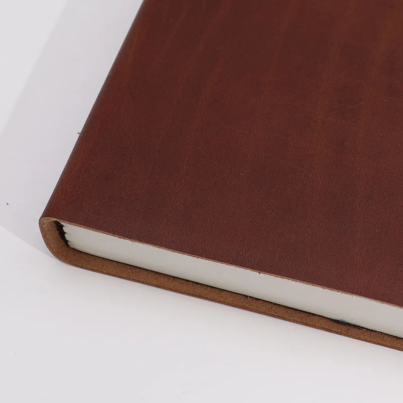 Lrg Dark Tan Daily Note Book 100 Lined Pages 20x15cm — foto 2