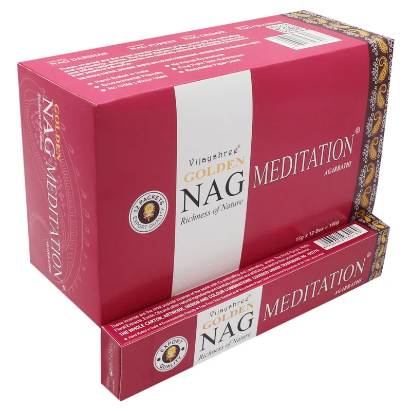 15g Golden Nag - Meditation Incenso — foto 1