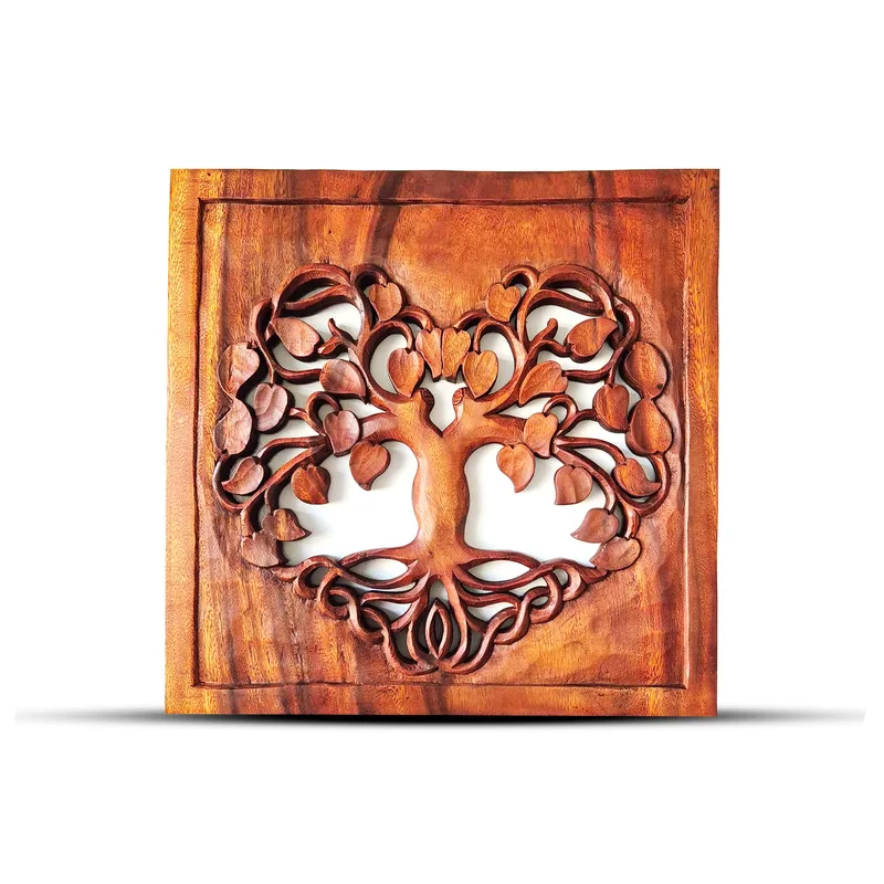 Square Albero of Life Heart Panel 40x40