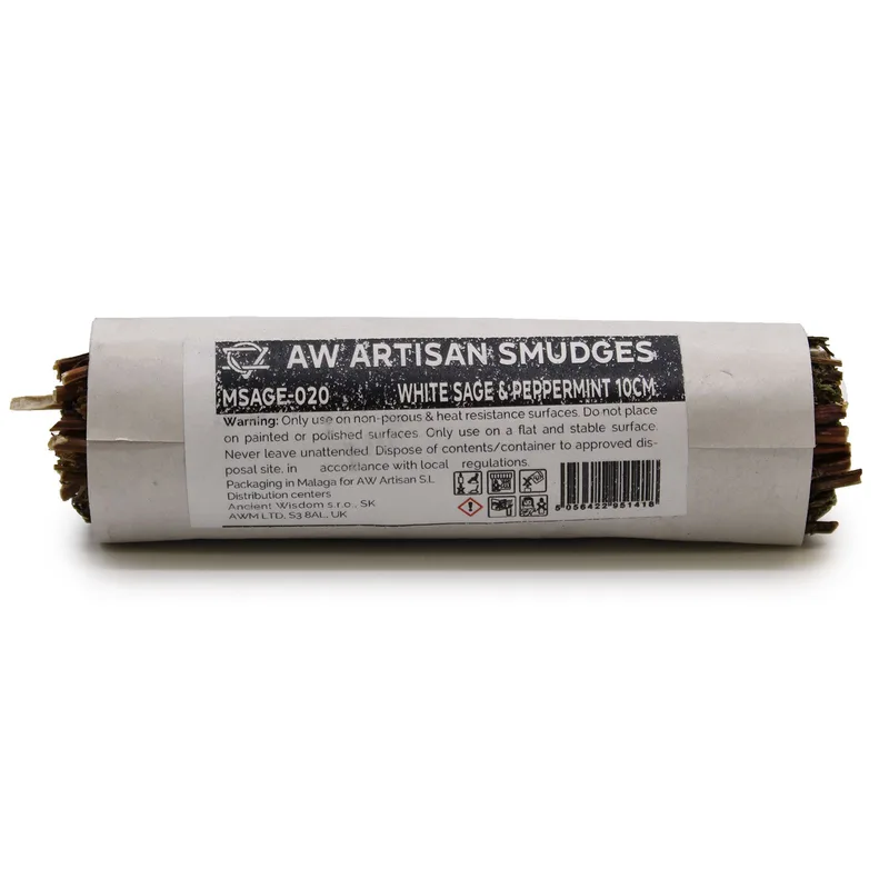 Smudge Stick - Bianco Sage & Menta 10cm