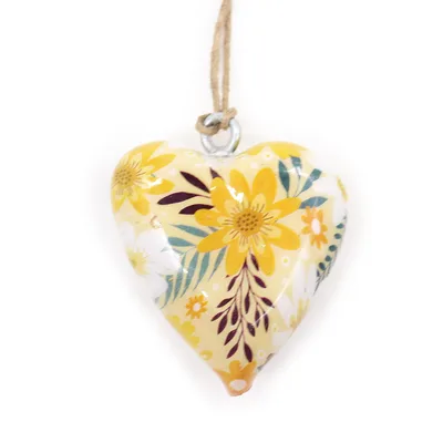 Lrg Decor Legno Heart - Yellow Floral — foto 1