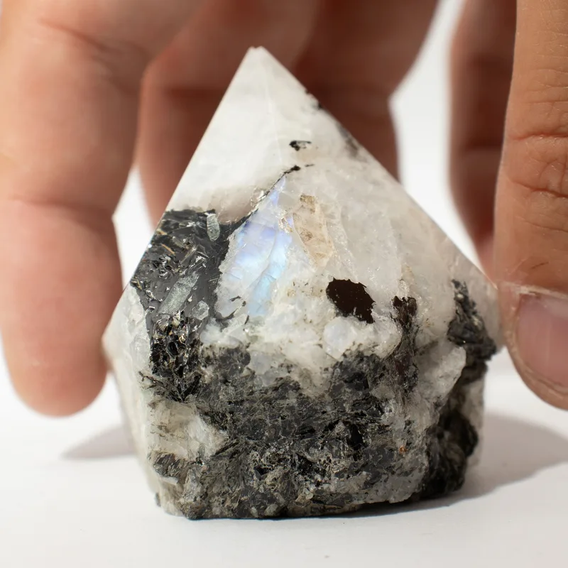 Gemstone Top Polished Points Rainbow Moonstone — foto 2
