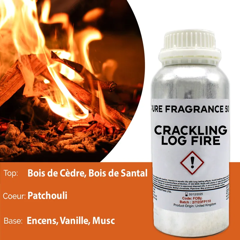 Crackling Log Fire Puro Profumo Olio 500ml — foto 3