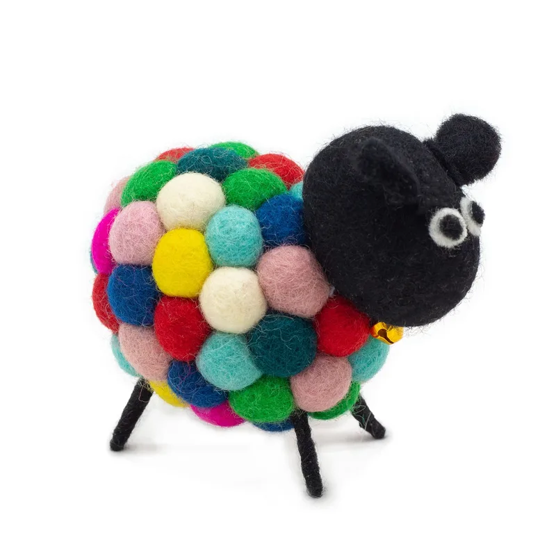 Little Felt Sheep - Multi Colours — foto 3