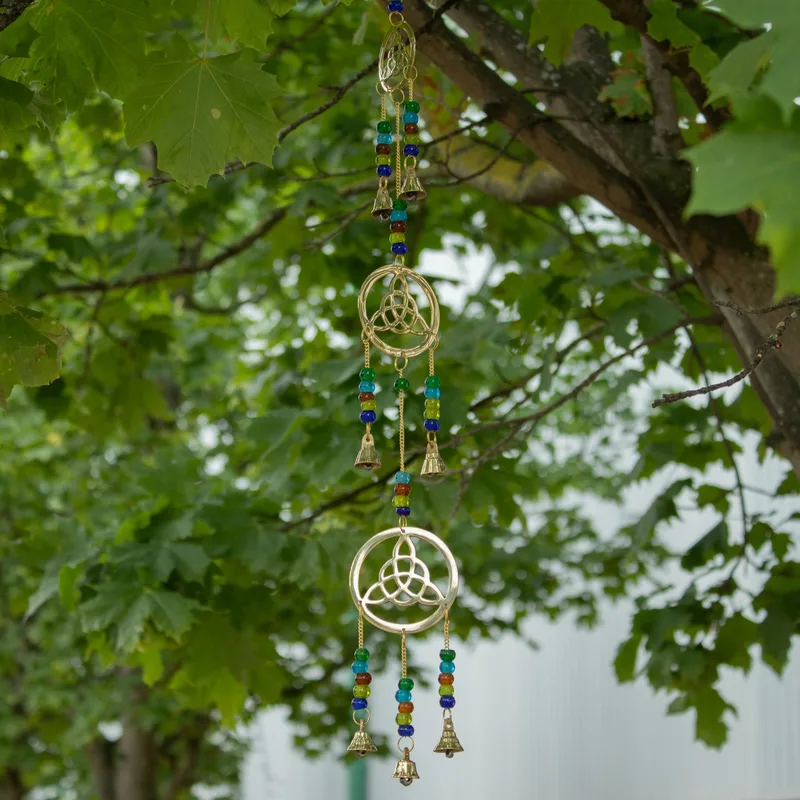 Indian Chimes Brass Celtic Drop 7 Bells 6x64cm — foto 2