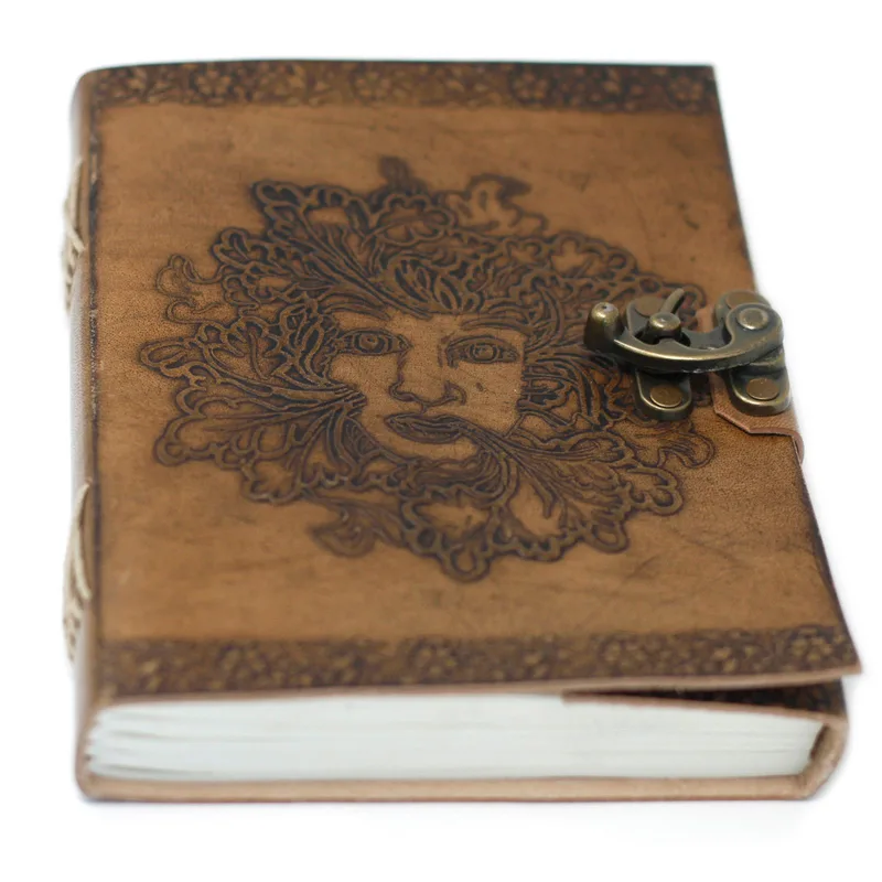 Leather Greenman Notebook — foto 5