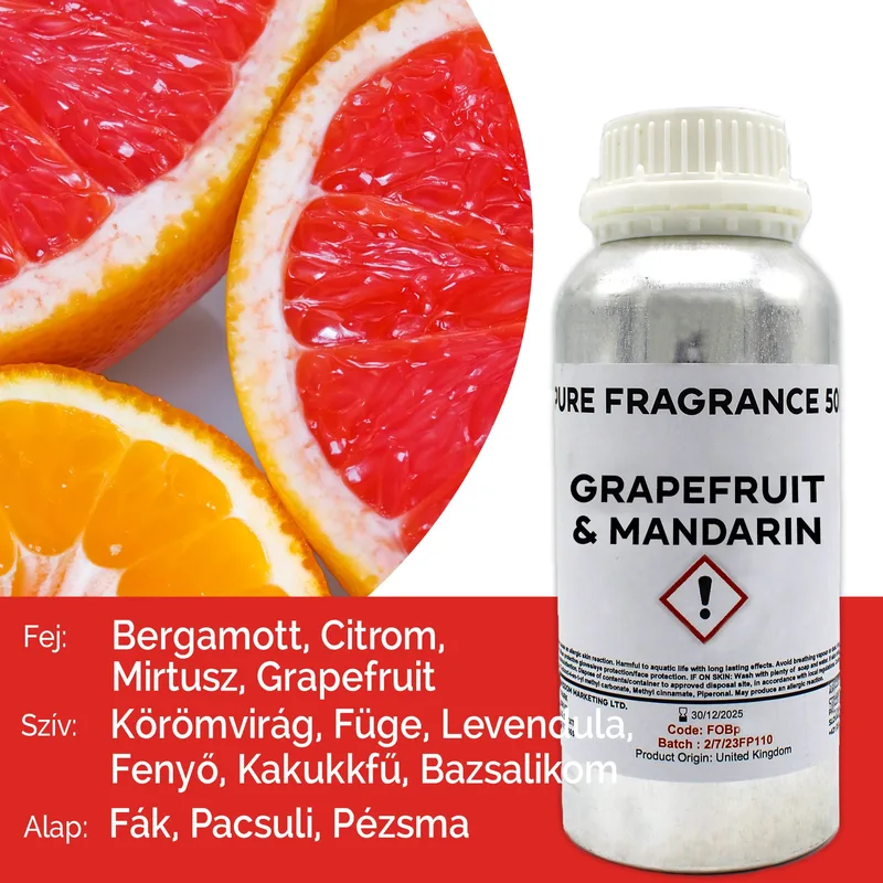 Grapefruit & Mandarin Puro Profumo Olio - 500ml — foto 6