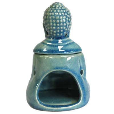 Sitting Buddha Olio Bruciatore - Blu — foto 3