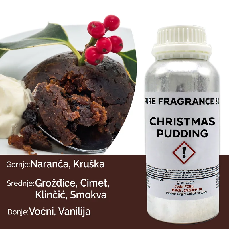 Christmas Pudding Puro Profumo Olio 500ml — foto 2