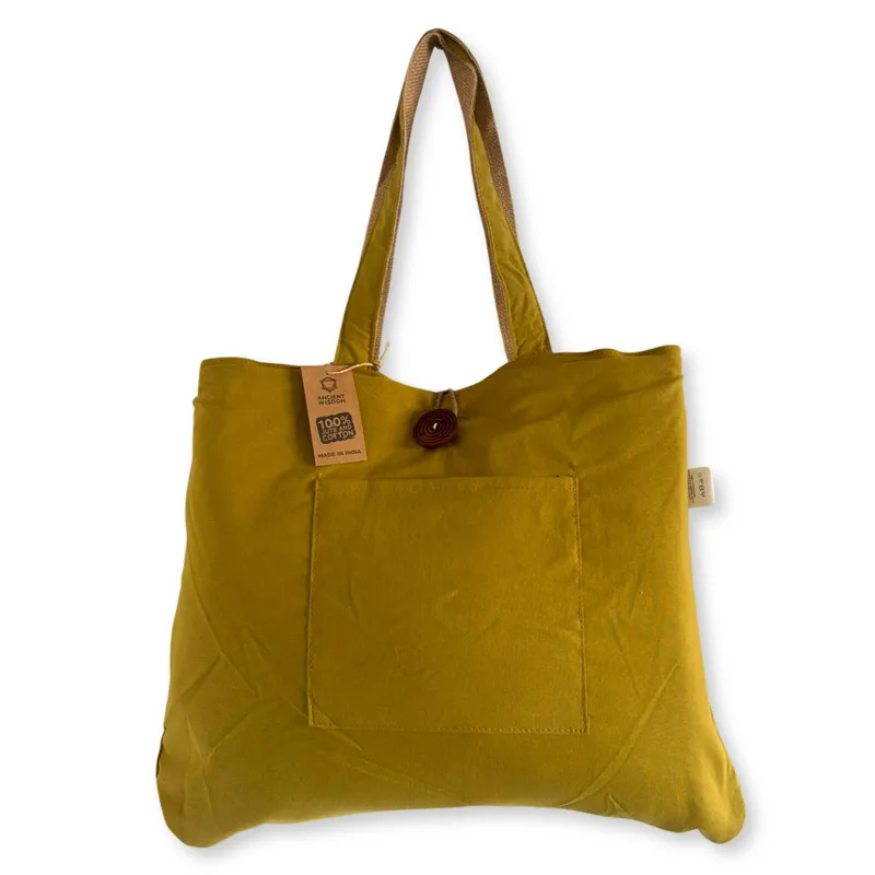 Reversible Jute & Cotton Big Bag Pistachio — foto 4