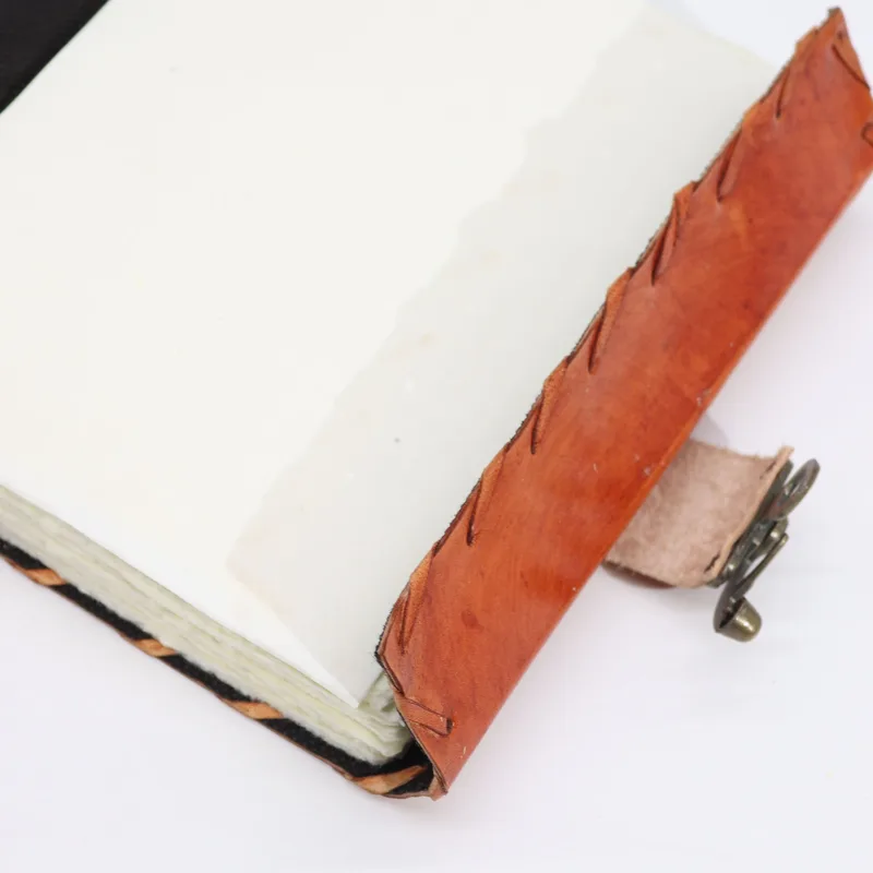 Light Brown Tan Book Evil Eye Decor 160 Deckle Edges Pages 20x15cm — foto 1